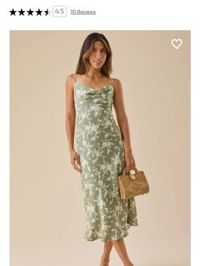 Altar'd State Cream Satin Slip Dress